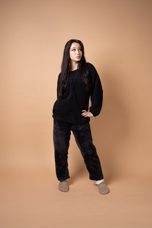 Black Lounge Wear Set