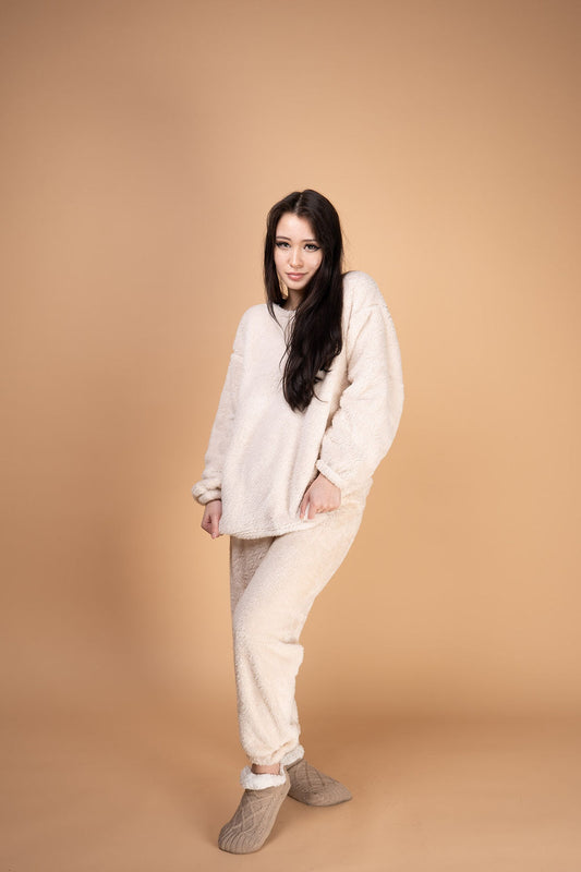 Beige Lounge Wear Set